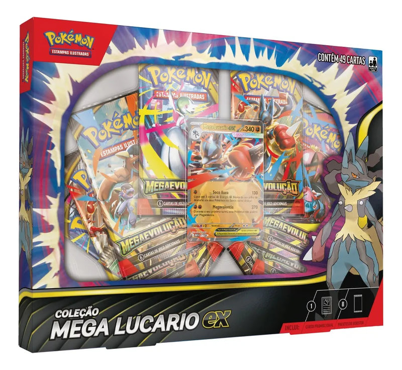 (PT-BR) Pokémon – Box Coleção – Mega Lucario Ex